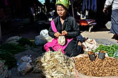 Inle Lake Myanmar. The market of the village of Nampan on the eastern lakeshore. 